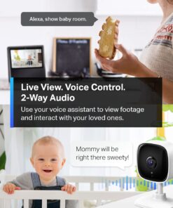 TP-Link Tapo 1080P Indoor Security Camera for Baby Monitor, Dog Camera w/Motion Detection, 2-Way Audio Siren, Night Vision, Cloud & SD Card Storage, Works w/Alexa & Google Home...