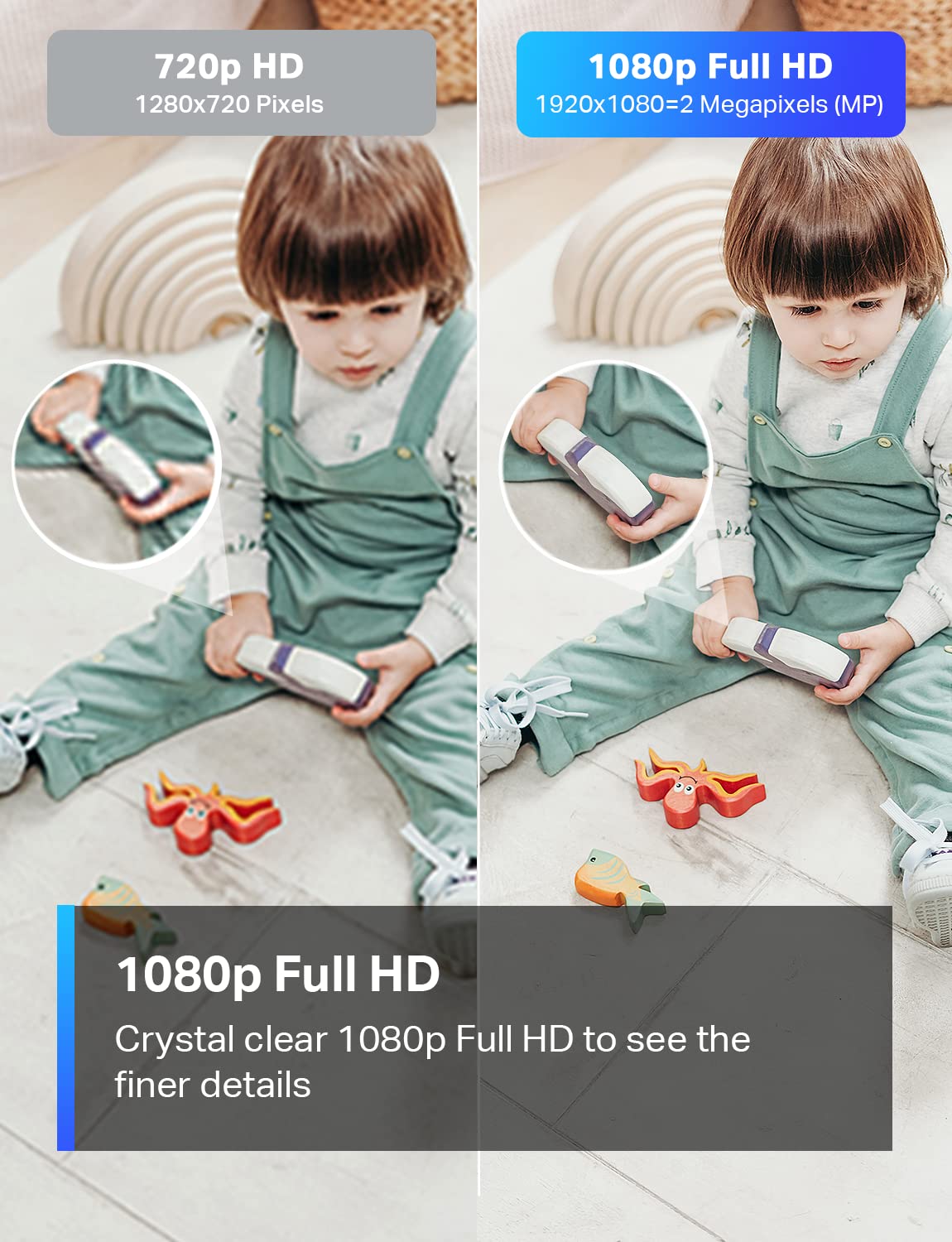 TP-Link Tapo 1080P Indoor Security Camera for Baby Monitor, Dog Camera w/Motion Detection, 2-Way Audio Siren, Night Vision, Cloud & SD Card Storage, Works w/Alexa & Google Home...