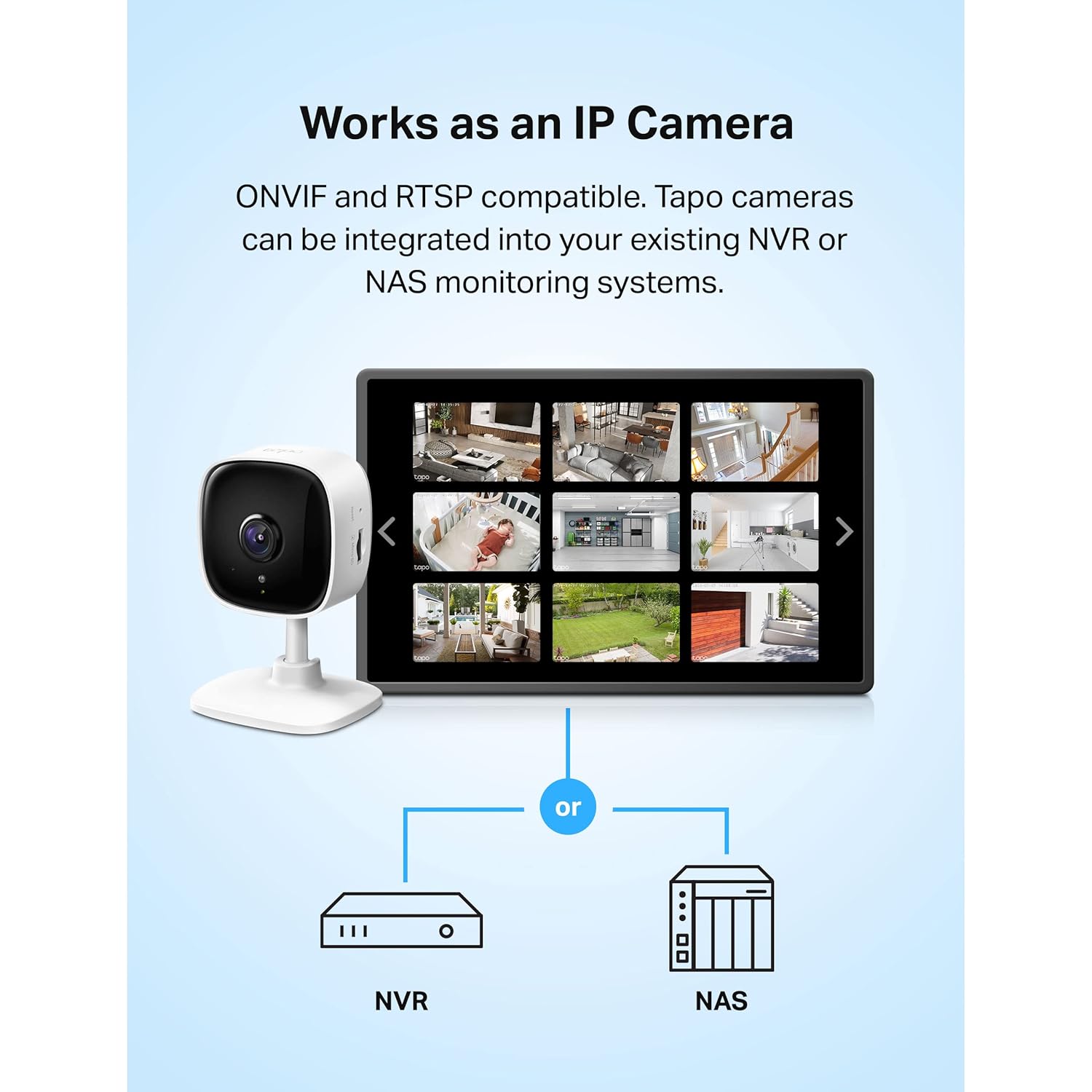 TP-Link Tapo 1080P Indoor Security Camera for Baby Monitor, Dog Camera w/Motion Detection, 2-Way Audio Siren, Night Vision, Cloud & SD Card Storage, Works w/Alexa & Google Home...