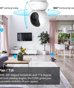 TP-Link Tapo Pan/Tilt Security Camera for Baby Monitor, Pet Camera w/Motion Detection, 1080P, 2-Way Audio, Night Vision, Cloud & SD Card Storage, Works with Alexa & Google Home...