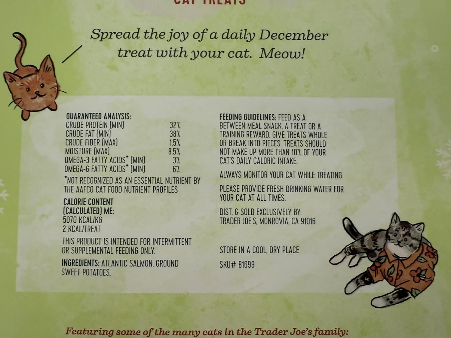 Trader Joe's Advent Calendar for Cats - Salmon and Dried, No Color, Size No Size