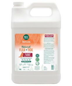 TropiClean Max Strength Flea and Tick Shampoo Treatment for Dogs, Powerful & Natural Defense, Prevention for Large & Small Dogs, Made in USA, 20oz