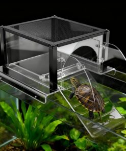 Turtle Topper Basking Platform for Aquatic Turtles 10/20/29/55 Gallon Tank, Aquatic Reptile Ramp Dock, Terrace, Accessories