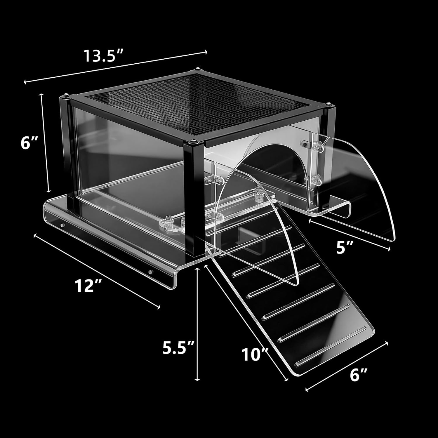 Turtle Topper Basking Platform for Aquatic Turtles 10/20/29/55 Gallon Tank, Aquatic Reptile Ramp Dock, Terrace, Accessories