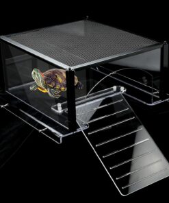 Turtle Topper Basking Platform for Aquatic Turtles 10/20/29/55 Gallon Tank, Aquatic Reptile Ramp Dock, Terrace, Accessories
