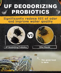 Ultra Fresh Floating Juvenile Turtle Food, All Natural Ingredients, Wild Sword Prawn, w/Deodorizing Probiotics, Juvenile Turtle Deodorizing Nutri Stick 3.35 oz