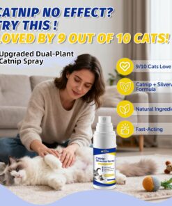 Upgraded Catnip Spray for Cats with Silvervine–Natural Dual-Plant Formula,Loved by 9 Out of 10 Cats,Cat Nip Spray Refresh Toys&Training Aid for Indoor Cats