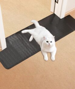 Uross Carpet Protector for Pets - Cat Scratch Guard Mat, Anti Scratch Under Door Guard, Easy to Cut Plastic, 3.6FT