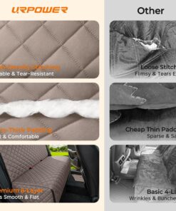 URPOWER Dog Car Seat Cover for Back Seat - Waterproof Car Seat Protector for Child Carseat & Pets, Nonslip Car Seat Covers for Cars, SUVs & Small Trucks