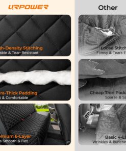 URPOWER Dog Car Seat Cover for Back Seat - Waterproof Car Seat Protector for Child Carseat & Pets, Nonslip Car Seat Covers for Cars, SUVs & Small Trucks