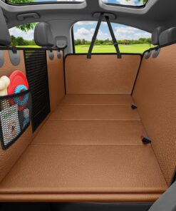 URPOWER Dog Car Seat Cover for Pets 100% Waterproof Seat Cover Hammock 600D Heavy Duty Scratch Proof Nonslip Durable Soft Back Seat Covers for Cars Trucks and SUVs
