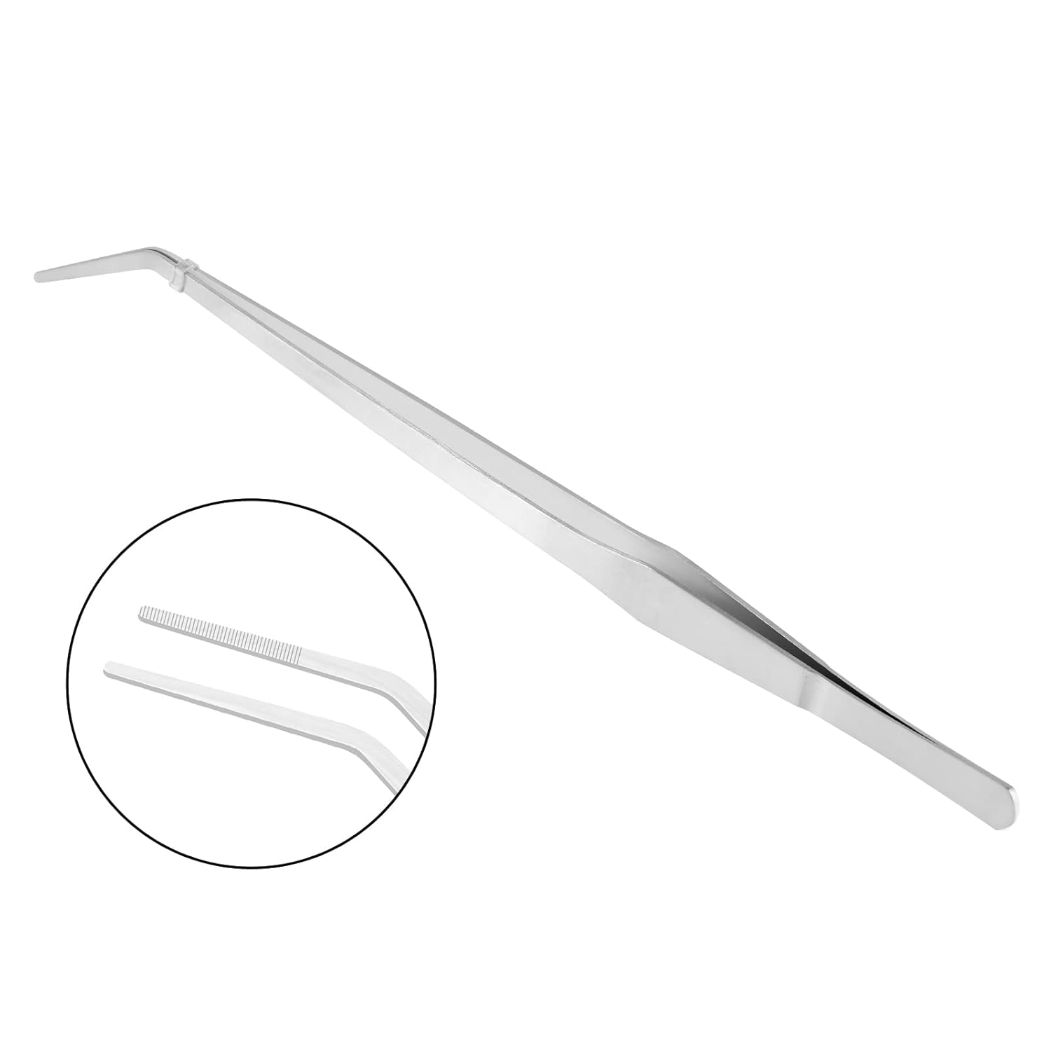 Vaincre 2PCS Long Tweezers, 15 inch Curved Aquascaping Tools, Stainless Steel Feeding Tongs Aquascape Tools, Aquarium Tweezers for Aquarium Reptile, Plant, Snakes, Lizards,...