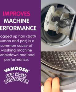 Vamoosh Pet Hair Remover | For Front Load Washers | Cleans Pet Bedding in Washing Machine | Dissolves Pets Fur | Removes Odor | Easy to Use | Safe for Pets | No Chemicals | 100g...