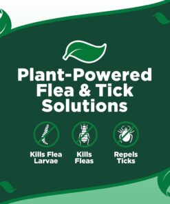 Vet’s Best Flea and Tick Shampoo for Dogs – Advanced Strength Plant-Based Formula for Flea Treatment and Prevention, Natural Flea Bath and Tick Control, Vet Recommended, Made in...