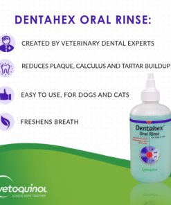 Vetoquinol Dentahex Pet Oral Hygiene Rinse, 8oz