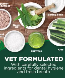 Vet's Best Dog Toothpaste & Dog Toothbrush, Dental Kit, Plaque Remover for Teeth, Whitens Teeth, Freshens Canine Breath, Veterinarian Formula, Finger Toothbrush Included