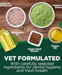 Vet's Best Finger Dental Wipes for Dogs and Cats – Oral Care Wipes for Teeth Cleaning, Fresh Breath, and Tartar Control – Gentle Finger Pads for Pet Dental Hygiene and Plaque...