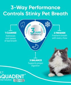 Virbac C.E.T. AQUADENT® FR3SH® Dental Solution - Supports Dental Health & Fresher Breath - for Dogs & Cats (500 ml)