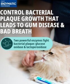 Virbac C.E.T.® Oral Hygiene Kit for Dogs | Poultry-flavor Toothpaste | Fingerbrush and Pet Toothbrush