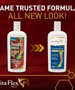 Vita Flex Thermaflex Liniment Gel for Sore Muscles and Joint Relief in Horses 12 Fluid Ounces