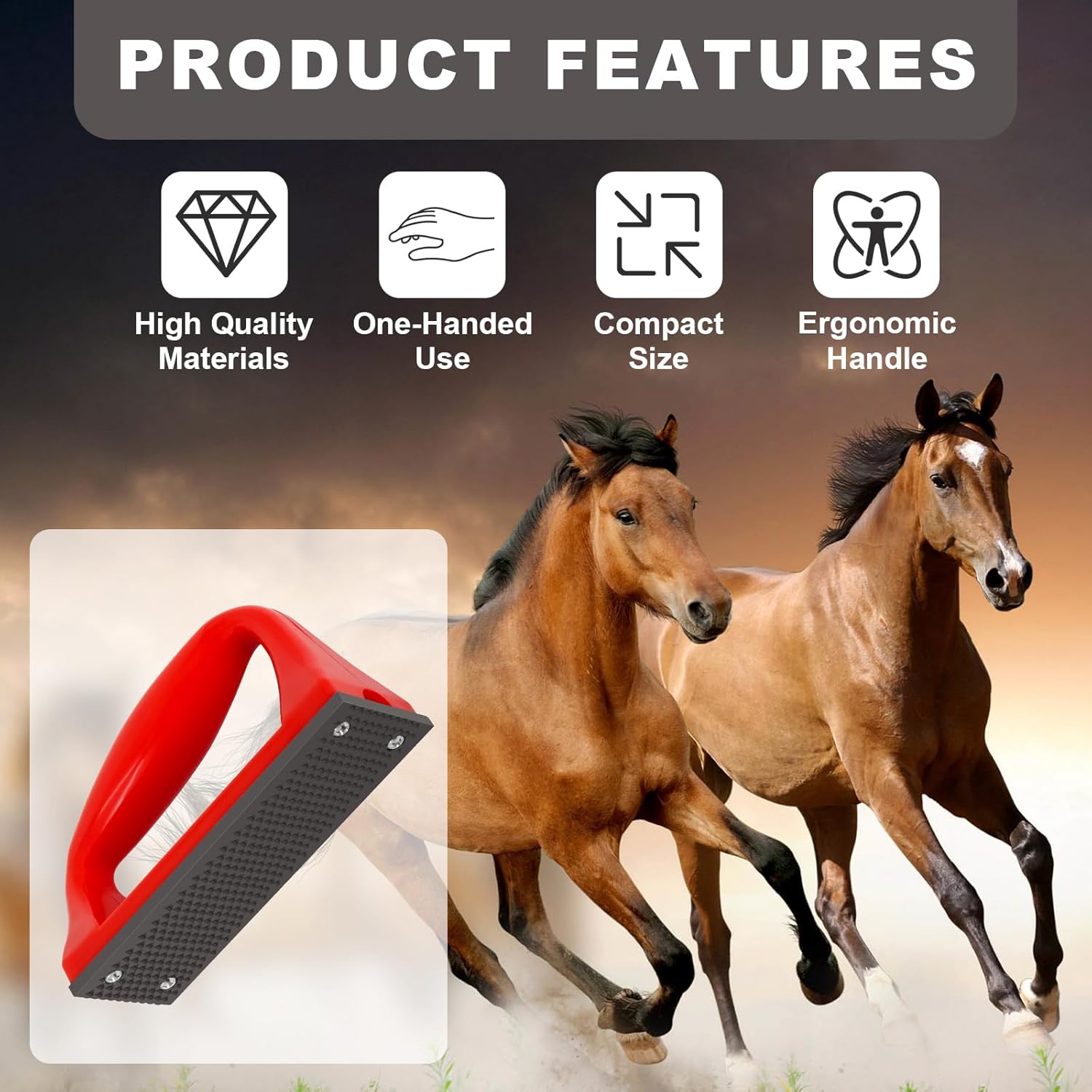 Wadoy Mini Hoof Rasp for Horses, Farrier Rasp for Goat Feet Hooves, Portable Hoof Trimming Tool, Ergonomic Grip to Removes Excess Hoof for Foals, Goats, Ponies & Donkeys Other...