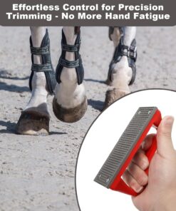 Wadoy Mini Hoof Rasp for Horses, Farrier Rasp for Goat Feet Hooves, Portable Hoof Trimming Tool, Ergonomic Grip to Removes Excess Hoof for Foals, Goats, Ponies & Donkeys Other...