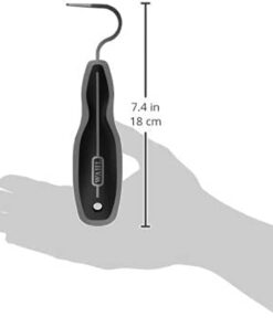 WAHL Professional Animal Equine Grooming Horse Hoof Pick (#858710) - Horse Hoof Pick for Grooming - Ergonomic, Comfort Rubber Handle - Horse Cleaning Tool - Black