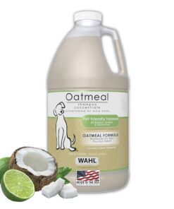 Wahl USA Dry Skin & Itch Relief Pet Shampoo for Dogs – Oatmeal Formula with Coconut Lime Verbena Scent & Pet Friendly Formula, 24 Oz - Model 820004A