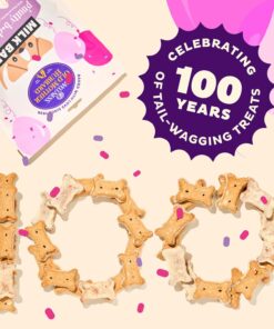 Wellness Old Mother Hubbard Milk Bar P'Nutty B-Day Party Dog Biscuits, Natural Treats, Peanut Butter Flavor with Birthday Icing, 10 oz Bag