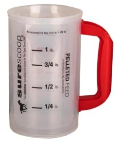 Whirley DrinkWorks SureScoop Pelleted and Sweet Feed Graduated Measuring Scoop for Horses Goats or Sheep (1 Scoop)