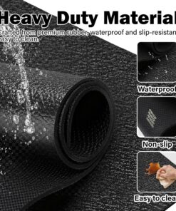 Wibeelee Rubber Horse Stall Mat, 3.7x6 Ft Stable Mat with Shock Absorption & Cushioning Waterproof Non-Slip Flooring for Horse Stalls Livestock Barn Farm Cattle Sheep & Pig Shed...