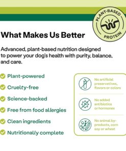 Wild Earth Vegan Dry Dog Food Performance Formula | Plant-Based Vegetarian Kibble | Wheat-Free, Allergen-Free, Veterinarian-Developed | Veggie Supreme Flavor, 18lb Bag