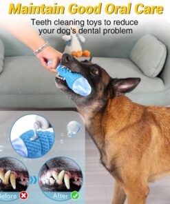 WinTour Tough Dog Toys for Aggressive Chewers, Indestructible Dog Chewers for Medium & Large Breeds, Squeaky Durable Chew Toys to Keep Them Busy, Reduce Boredom, Teeth Cleaning,...