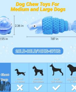 WinTour Tough Dog Toys for Aggressive Chewers, Indestructible Dog Chewers for Medium & Large Breeds, Squeaky Durable Chew Toys to Keep Them Busy, Reduce Boredom, Teeth Cleaning,...