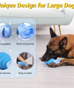 WinTour Tough Dog Toys for Aggressive Chewers, Indestructible Dog Chewers for Medium & Large Breeds, Squeaky Durable Chew Toys to Keep Them Busy, Reduce Boredom, Teeth Cleaning,...