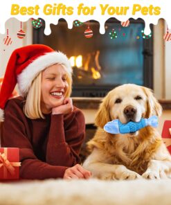 WinTour Tough Dog Toys for Aggressive Chewers, Indestructible Dog Chewers for Medium & Large Breeds, Squeaky Durable Chew Toys to Keep Them Busy, Reduce Boredom, Teeth Cleaning,...