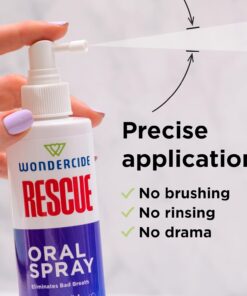 Wondercide Rescue - Oral Spray for Dogs and Cats – Freshens Breath, Soothes Gums, Alcohol Free Daily Dental Care with Pure Hypochlorous – 8.5 oz
