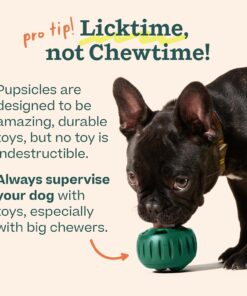 WOOF Party Pupsicle - Long-Lasting Interactive Dog Toys for Boredom - Low-Mess Design - Birthday Gifts for Dogs - Large Dog Toys - Party Pink