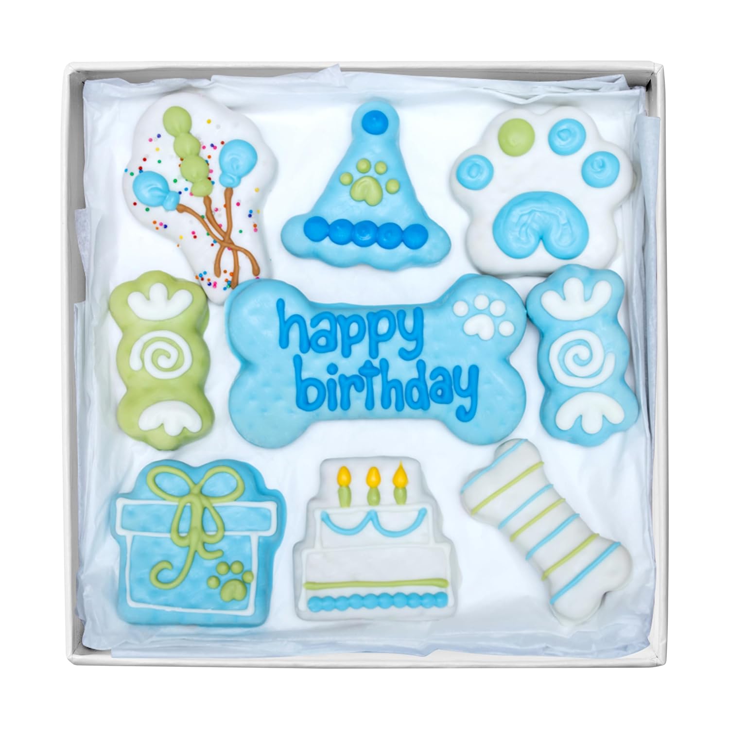 Wufers Dog Birthday Cake – Giant Shareable Happy Barkday Decorated Dog Treat, Soft-Baked 8-Piece Cookie Cake for Dogs, Made in North America (Pink - Birthday Cake)
