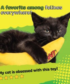Yeowww! Catnip Toy, Yellow Banana