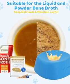 Yipetor Slow Feeder Dog Bowls for Liquid Treat, 【Enrichment Ball-Roll】 Bone Broth Dog Lick Bowl, 3/4 Cup Yogurt Pup Lick Toy for Large Medium Small Breeds Dietary...