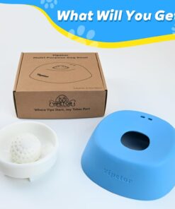 Yipetor Slow Feeder Dog Bowls for Liquid Treat, 【Enrichment Ball-Roll】 Bone Broth Dog Lick Bowl, 3/4 Cup Yogurt Pup Lick Toy for Large Medium Small Breeds Dietary...