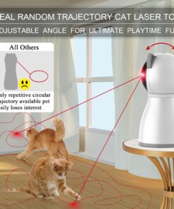 YVE LIFE Laser Cat Toys for Indoor Cats,The 4th Generation Real Random Trajectory Motion Activated Rechargeable Automatic Cat Laser Toy,Interactive Cat Toys for Bored Indoor...