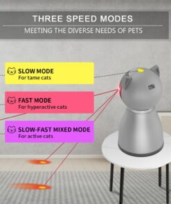 YVE LIFE Laser Cat Toys for Indoor Cats,The 4th Generation Real Random Trajectory Motion Activated Rechargeable Automatic Cat Laser Toy,Interactive Cat Toys for Bored Indoor...