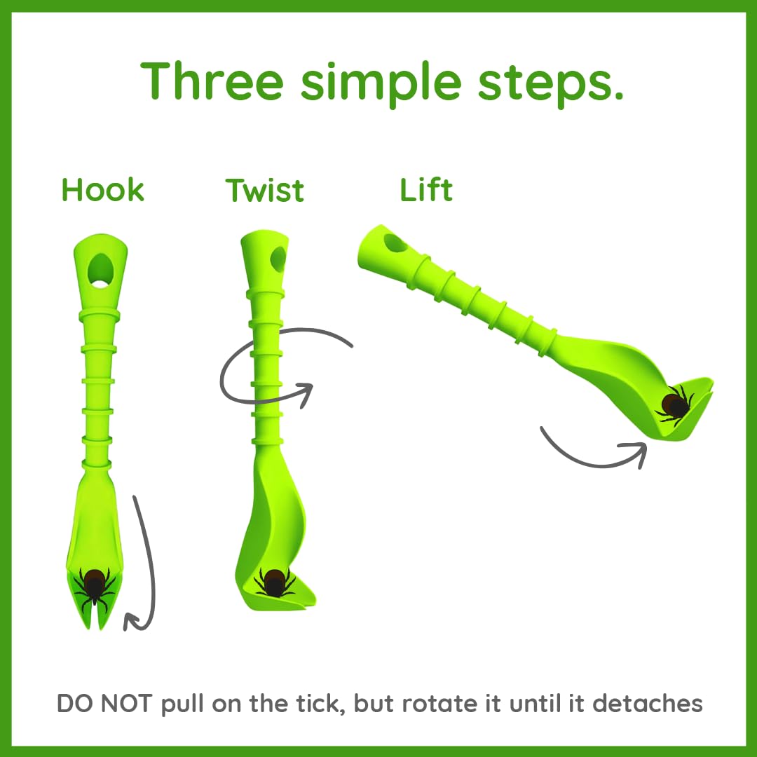 ZenPet Tick Tornado Tick Remover Tool for Dogs, Cats, Horses, Humans (4 Pack) – Safe & Easy Tick Removal, Vet-Approved Grabber Tool for Hiking, Camping, Travel, Lyme Disease &...