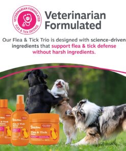 Zesty Paws Flea and Tick Kit for Dogs - Shampoo, Spray & Soft Chews that Kill Fleas, Ticks & Their Eggs - Prevention, Protection & Repellent - Soothes Itchy & Irritated Dog Skin