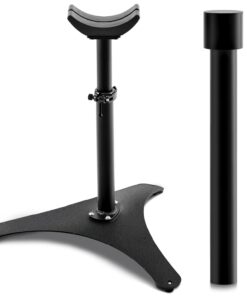 Zonon Farrier Tool-Height Adjustable Metal Hoof Stand, Horse Hoof Trimming Tools, Extra-Large Base Enhances Stability, Blacksmith Horse Farrier Stand(Black,Metal Round Base)