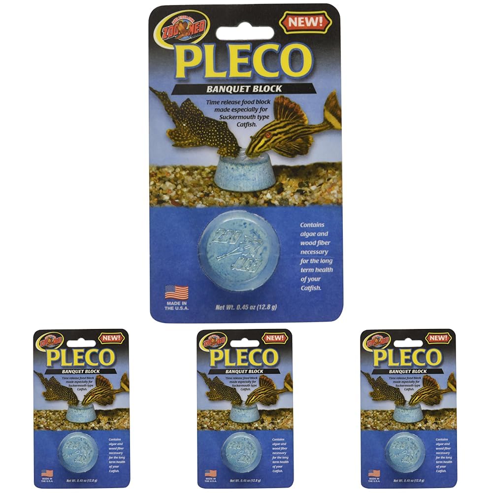 Zoo Med Laboratories Pleco Banquet Block, 4 Count