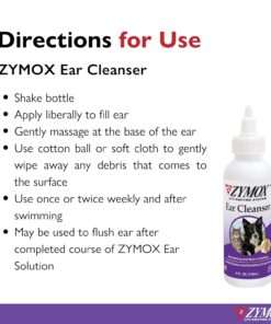 Zymox Ear Cleanser Solution for Dogs and Cats, 4oz