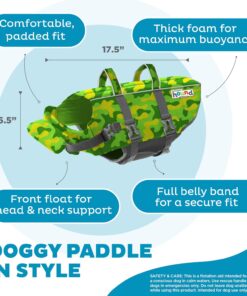 Outward Hound Granby Splash Camo Dog Life Jacket, Large